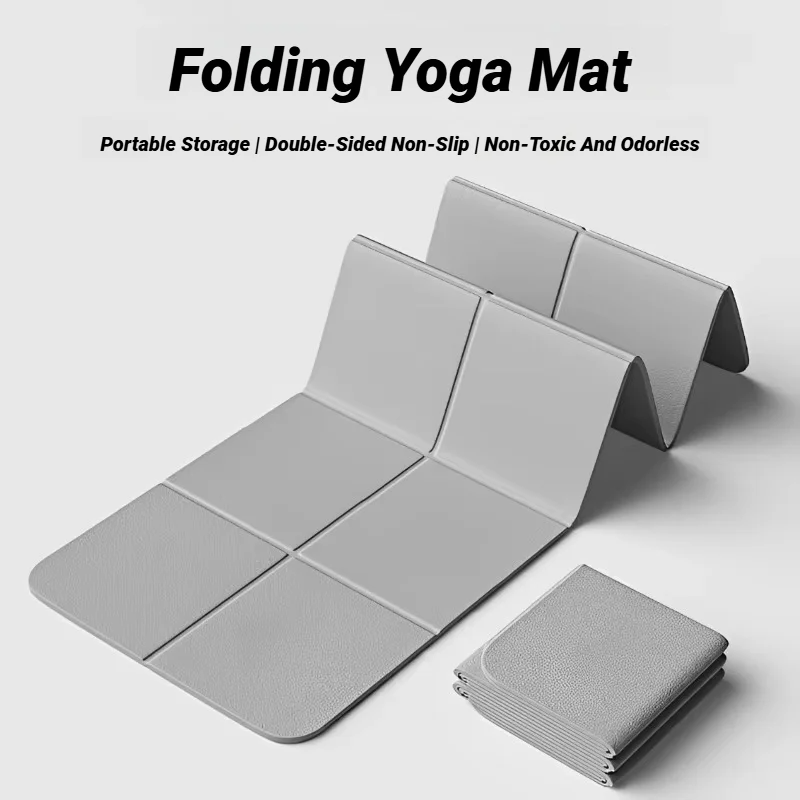 Pilates Yoga Mat Workout - Foldable Yoga Mat Eco Friendly Tpe