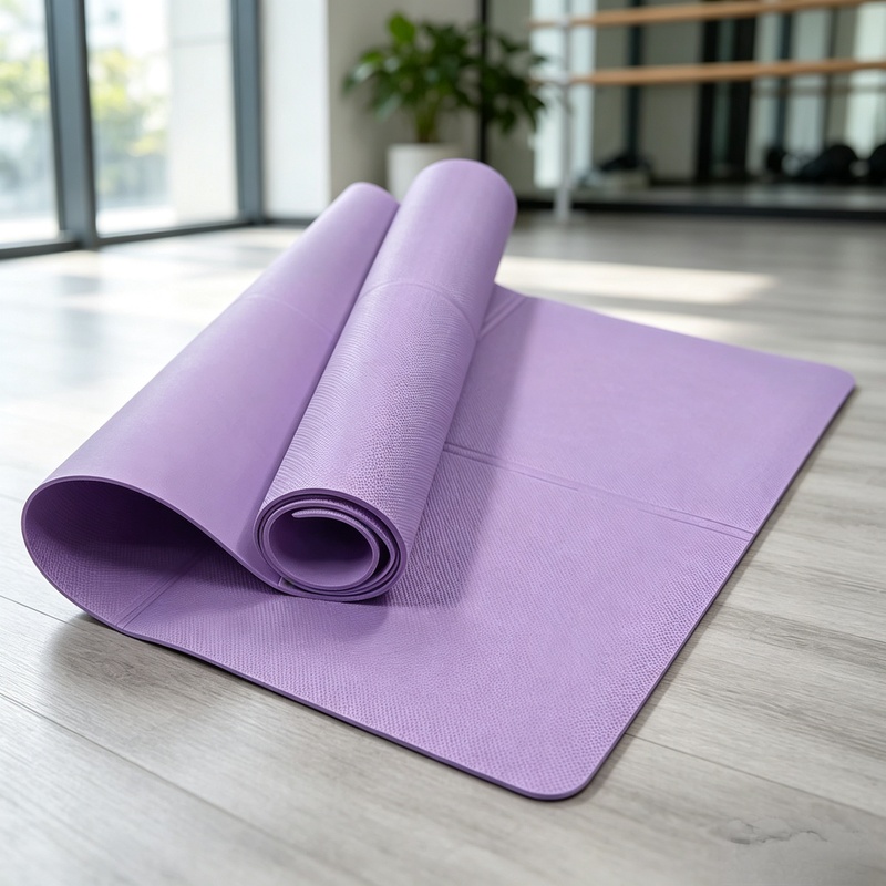 Pilates Yoga Mat Workout - 4mm Thick Non‑Slip Yoga Exercise Mat,
