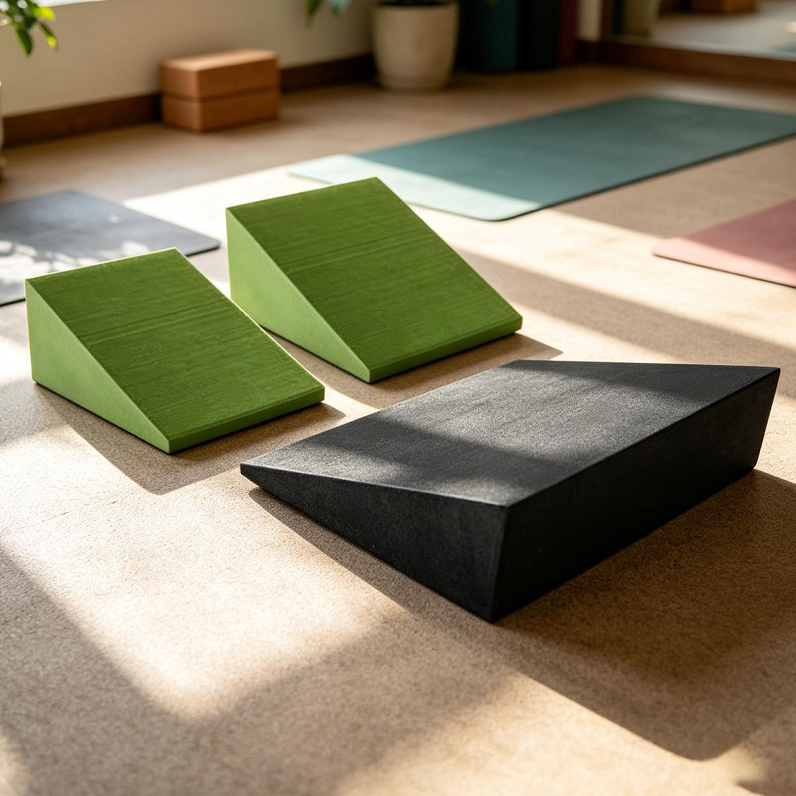3Pcs Yoga Wedge Blocks EVA Foa - Pilates Yoga Board 评论和价格