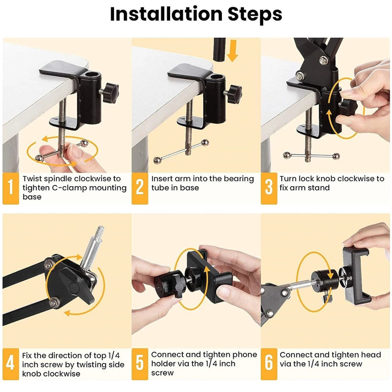 Flexible Arm Tripod For Phone  - Inversion Table Fold 评论和价格