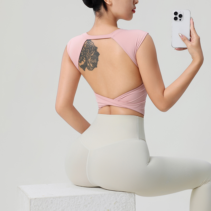Women's Backless Fitness Cloth - Pilates Yoga Top 评论和价格