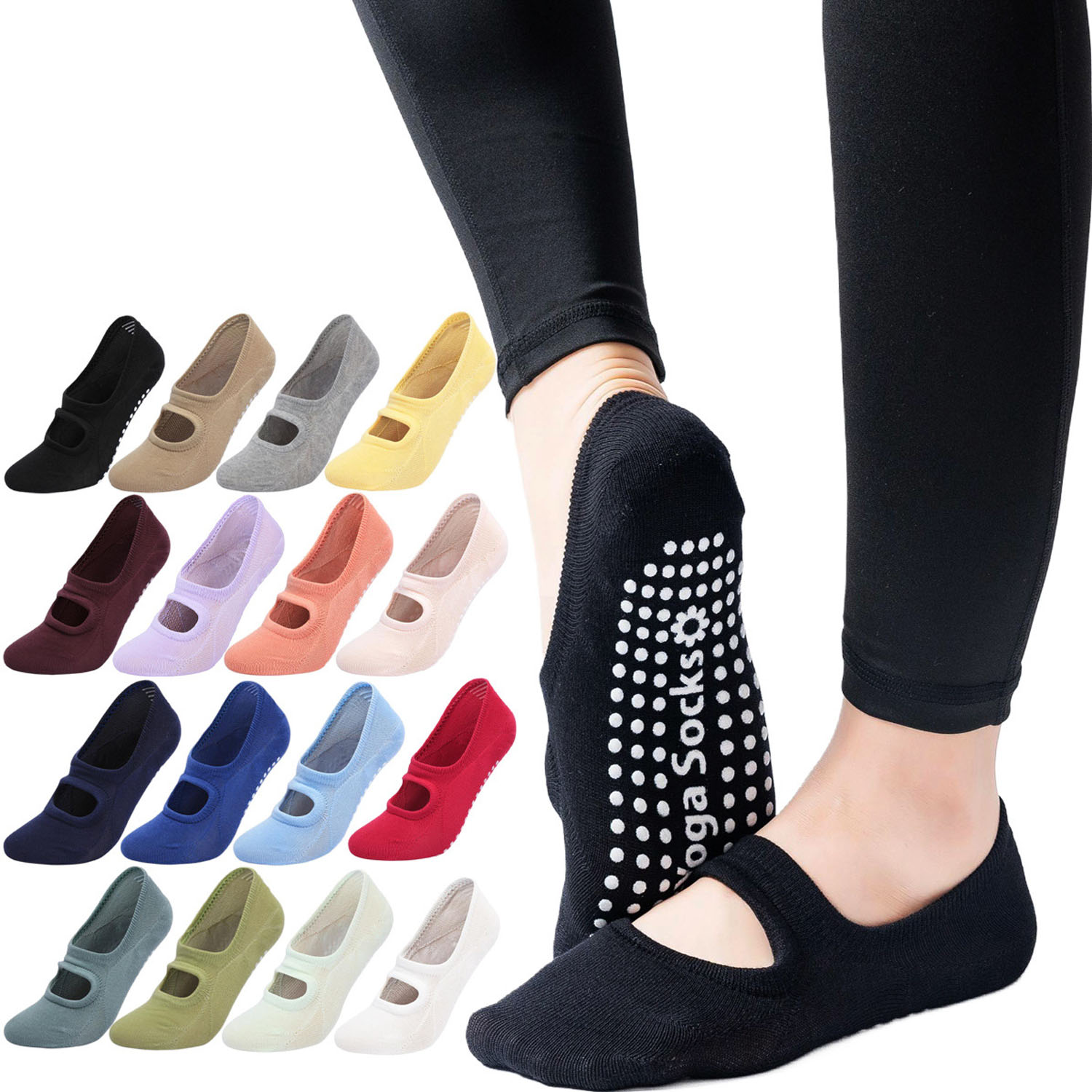 High Quality Women Yoga Socks  - Pilates Yoga Grip Socks 评论和价格