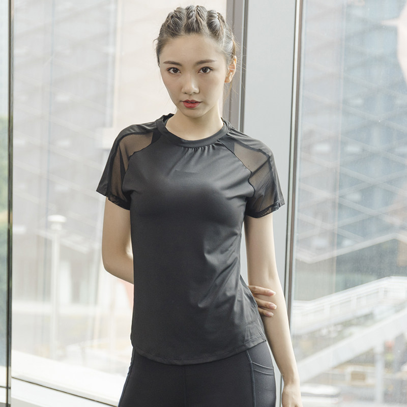 Summer Sports Short-Sleeved Wo - Pilates Yoga Top 评论和价格