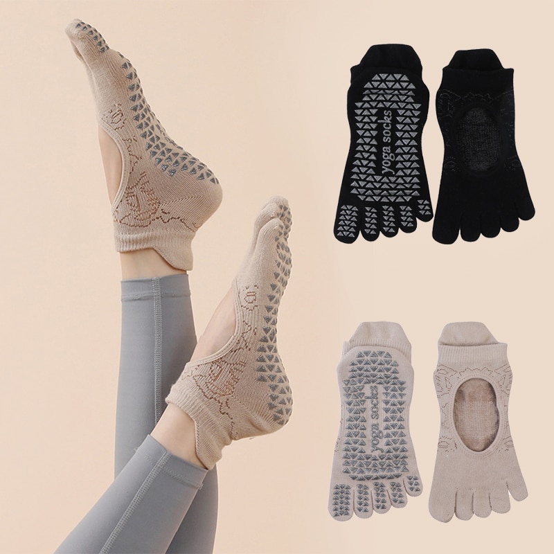 Women Yoga Toe Socks High Qual - Pilates Yoga Grip Socks 评论和价格