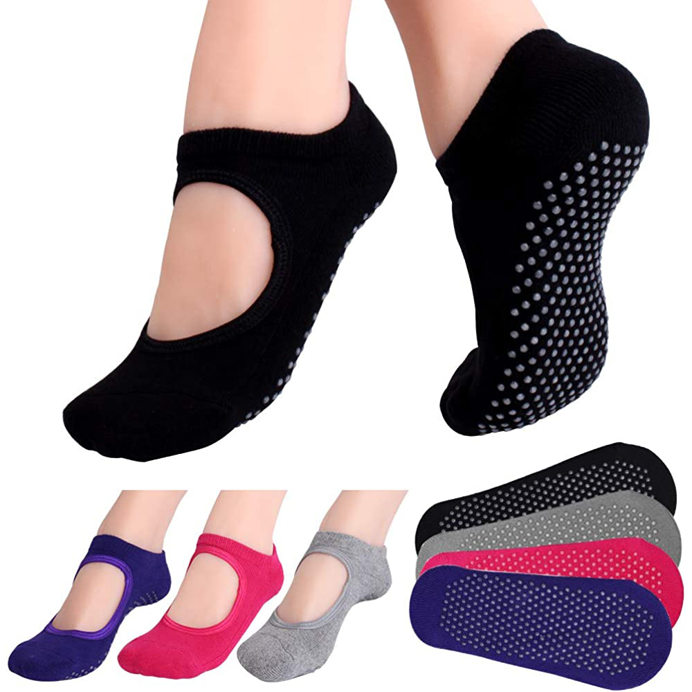 Backless Non-slip Fitness Pila - Pilates Yoga Grip Socks 评论和价格