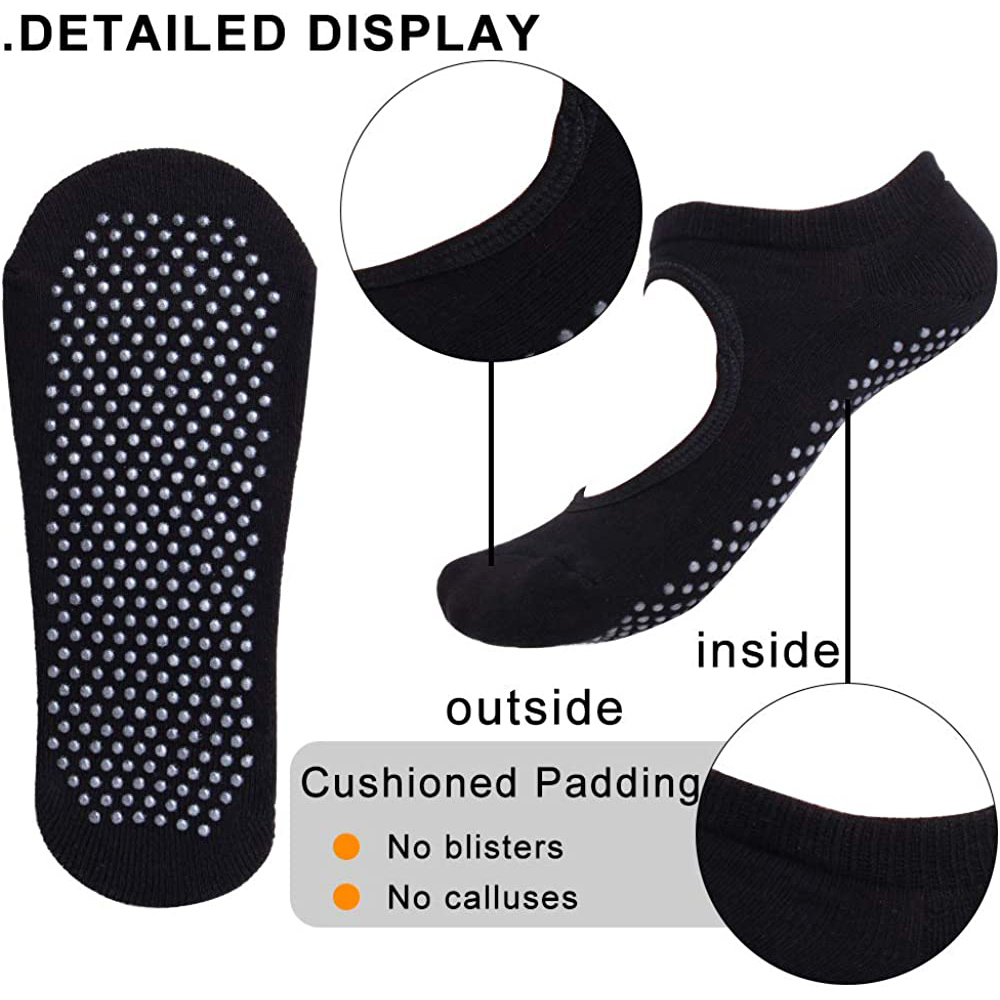 Backless Non-slip Fitness Pila - Pilates Yoga Grip Socks 评论和价格