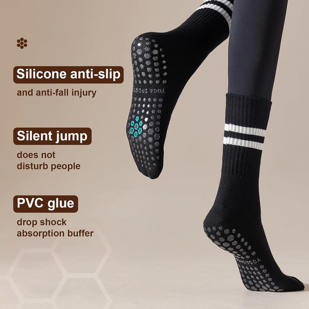 Yoga Pilates Socks with Grips  - Pilates Yoga Grip Socks 评论和价格