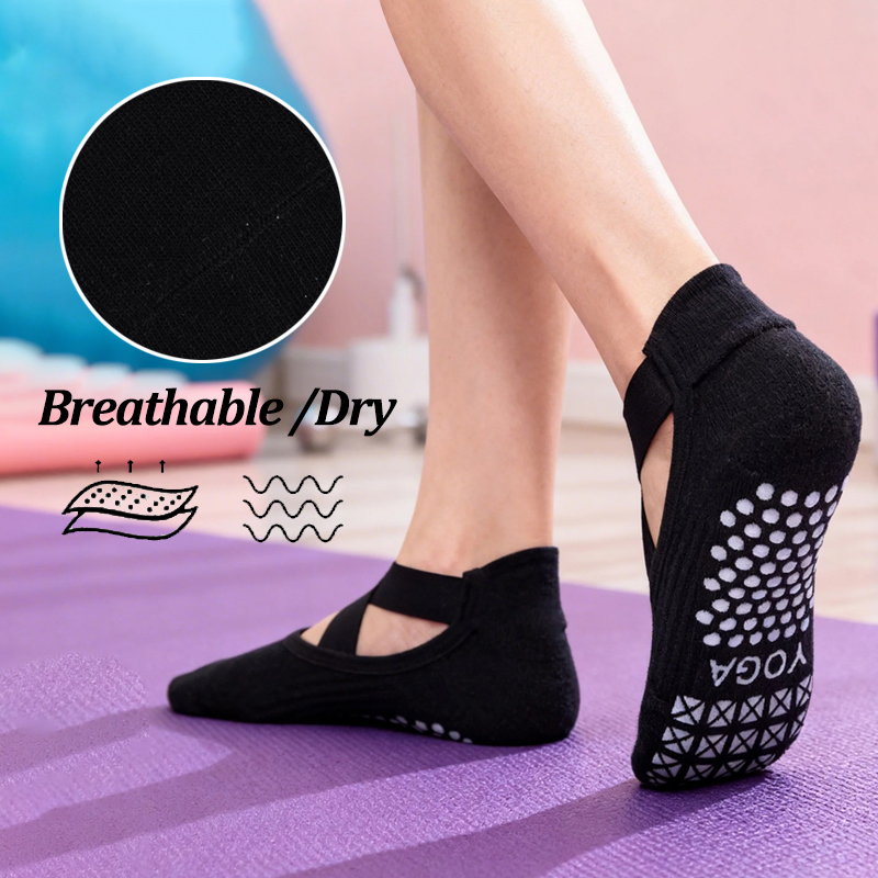 Women Non-Slip Yoga Socks Sili - Pilates Yoga Grip Socks 评论和价格