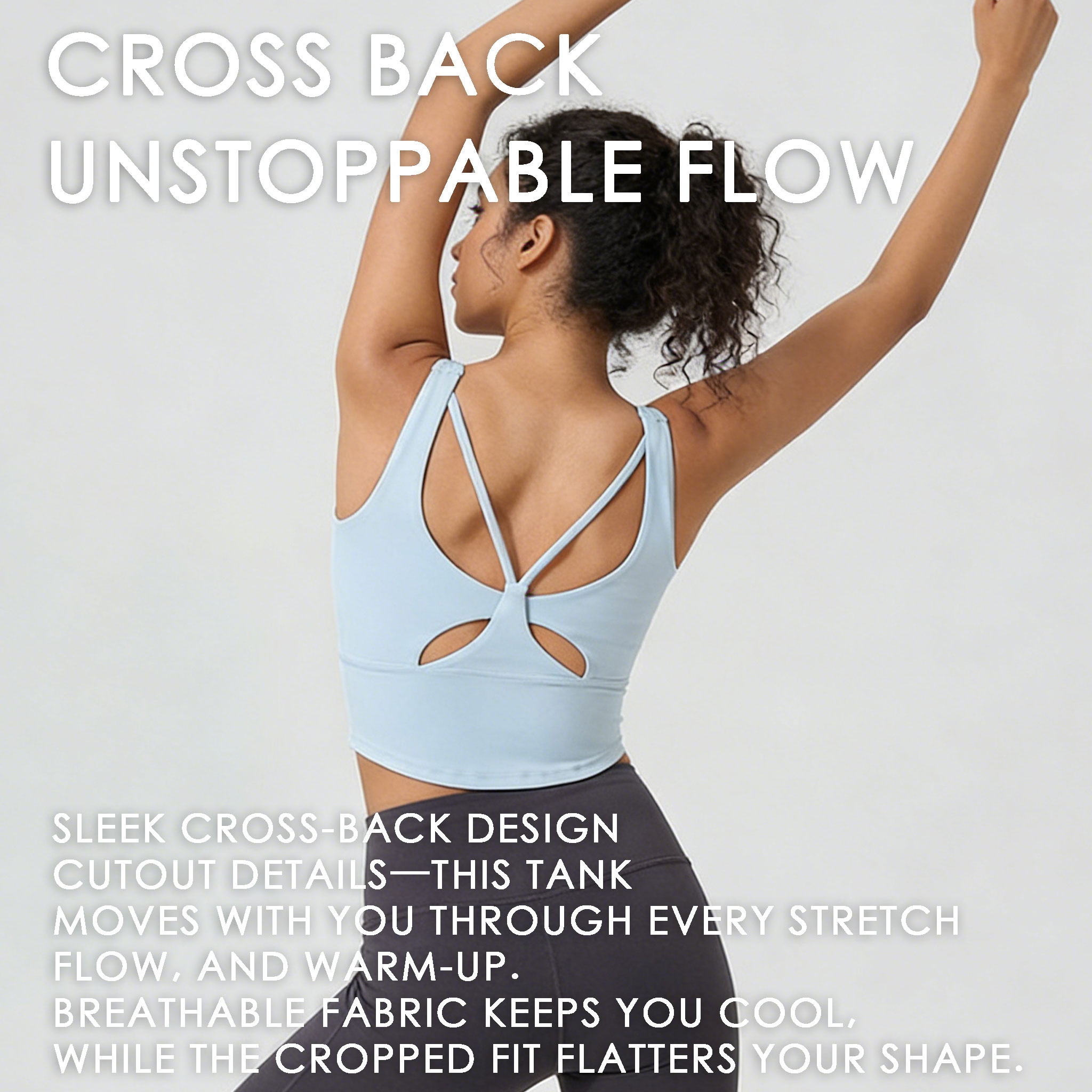 Women's Fixed Cup Yoga Sports  - Pilates Yoga Top 评论和价格