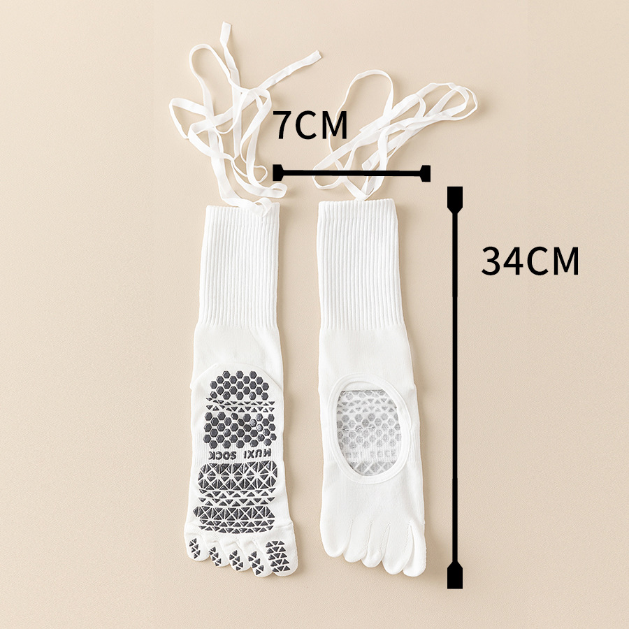 Women's Lace-Up Grip Yoga Sock - Pilates Yoga Grip Socks 评论和价格